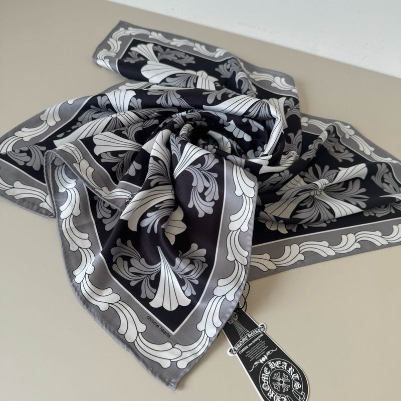 Chrome Hearts silk scarf 90X90cm E37 (11)