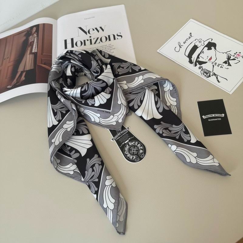 Chrome Hearts silk scarf 90X90cm E37 (12)
