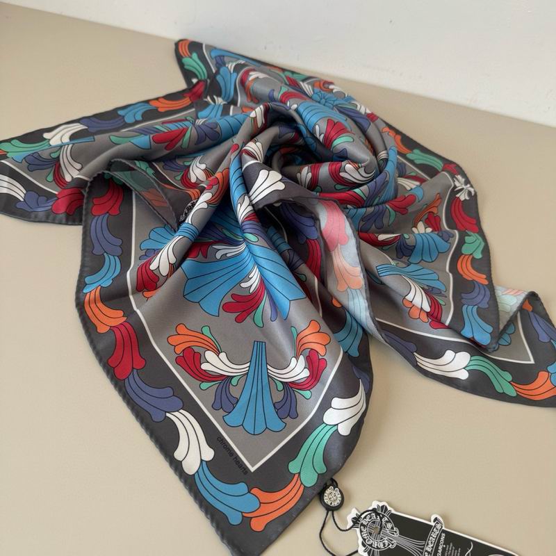 Chrome Hearts silk scarf 90X90cm E37 (2)