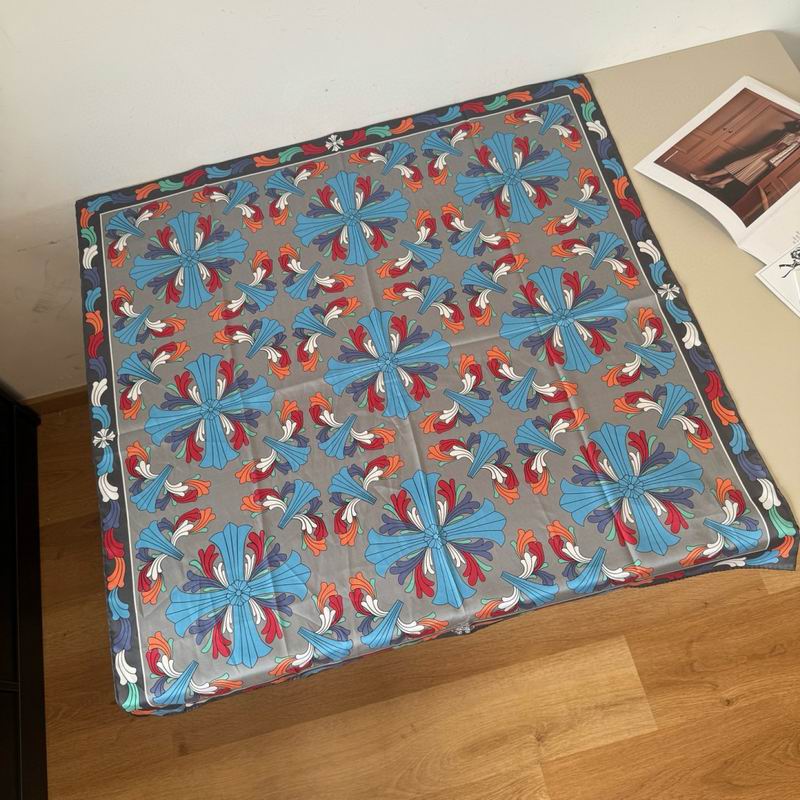 Chrome Hearts silk scarf 90X90cm E37 (7)