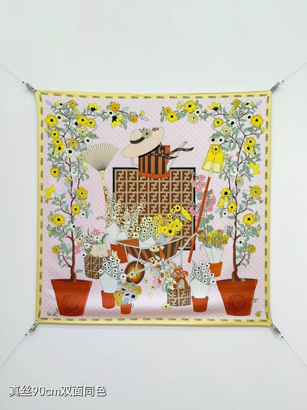 Fendi silk scarf hm (4)