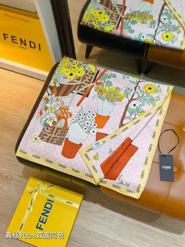 Fendi silk scarf hm (5)