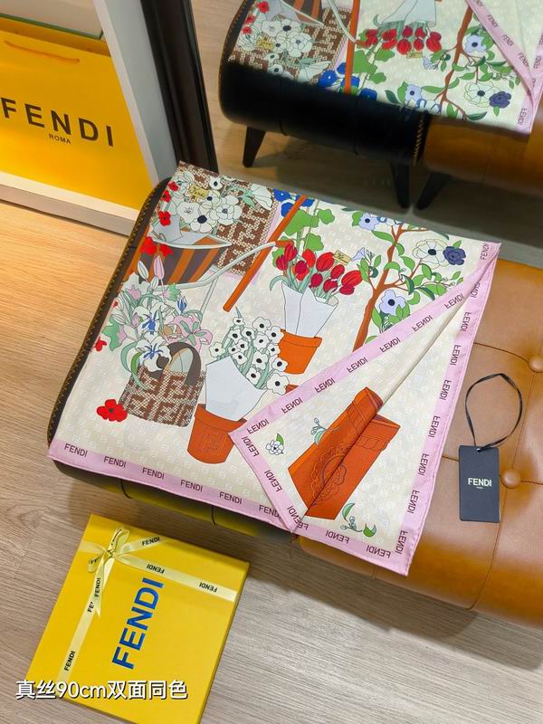 Fendi silk scarf hm (8)