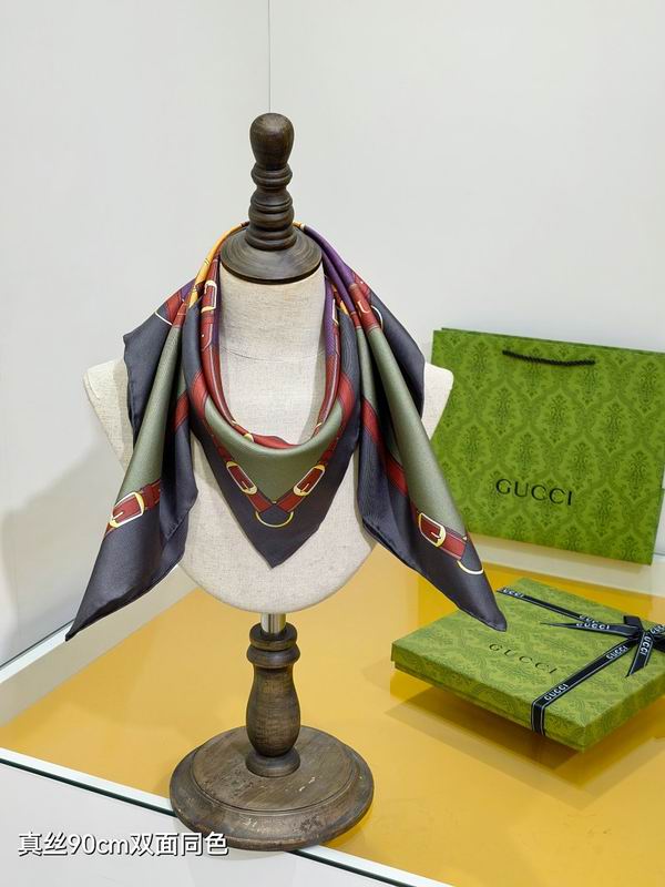Gucci silk scarf hm (130)