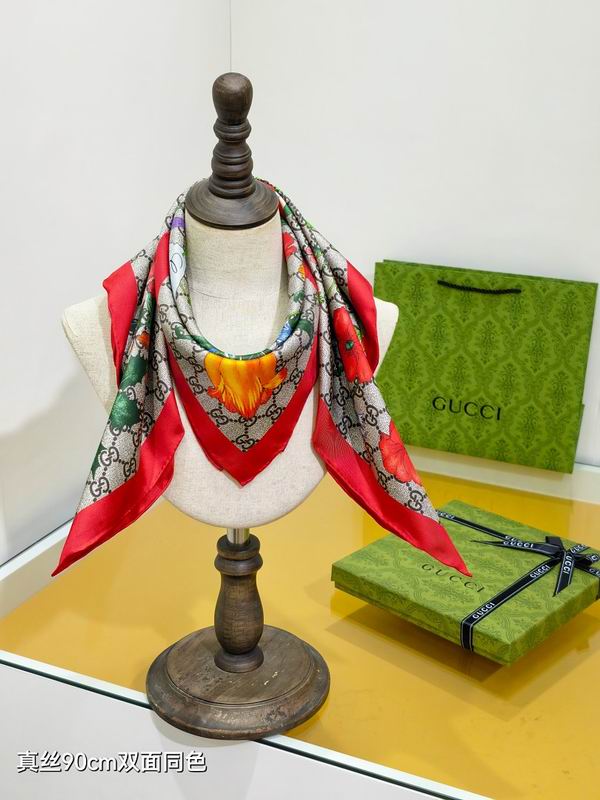 Gucci silk scarf hm (205)