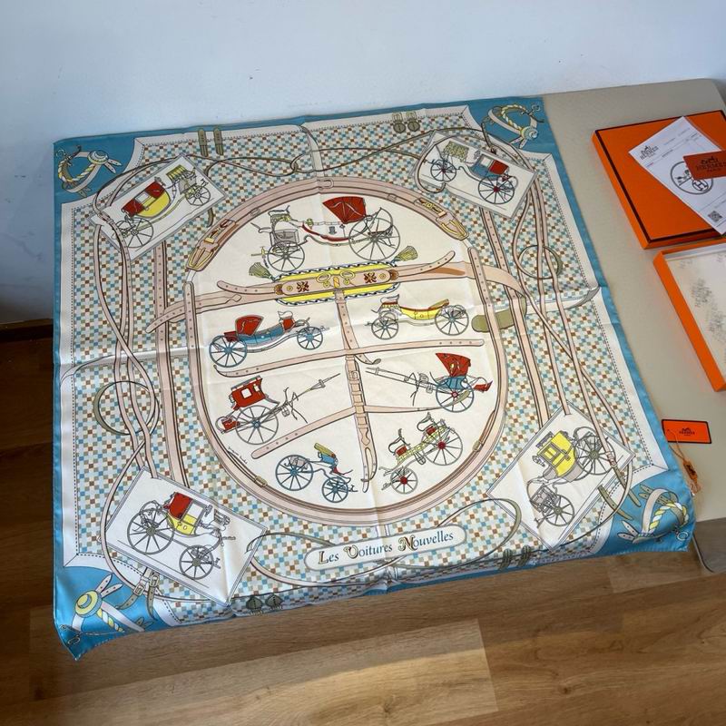 Hermes Silk Scarf 90X90cm E01 (1)