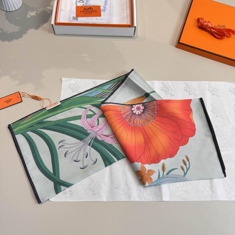 Hermes Silk Scarf 90X90cm E01 (16)