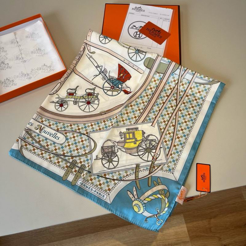 Hermes Silk Scarf 90X90cm E01 (2)