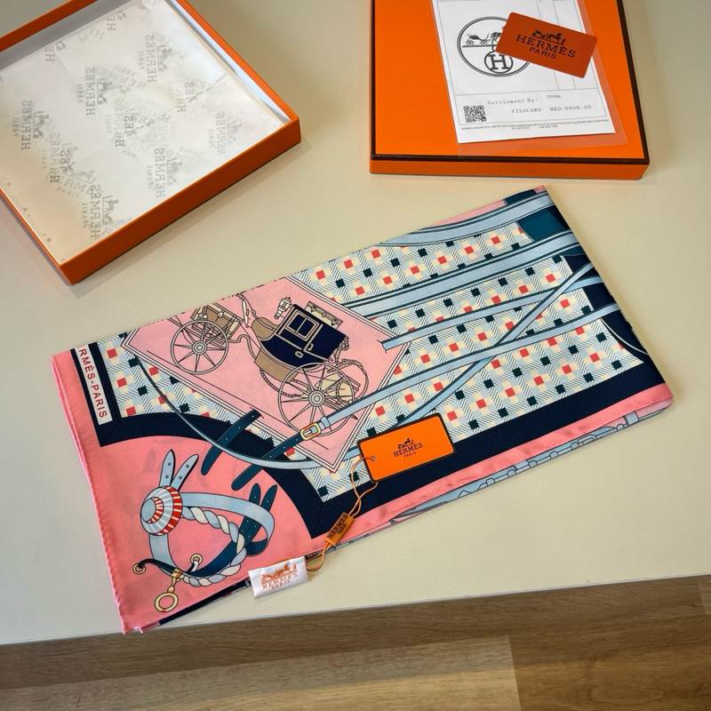 Hermes Silk Scarf 90X90cm E01 (59)