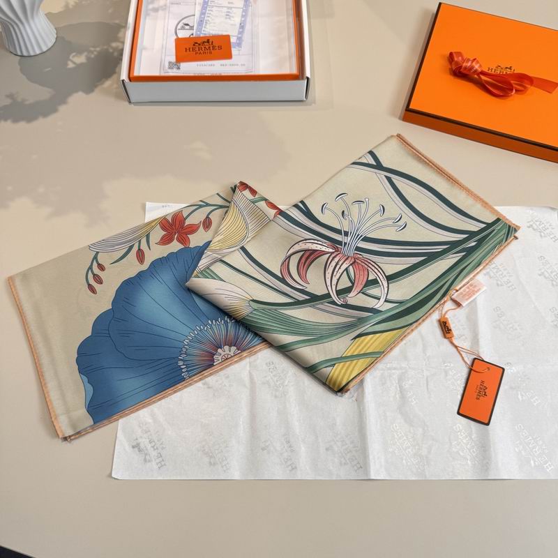 Hermes Silk Scarf 90X90cm E01 (6)