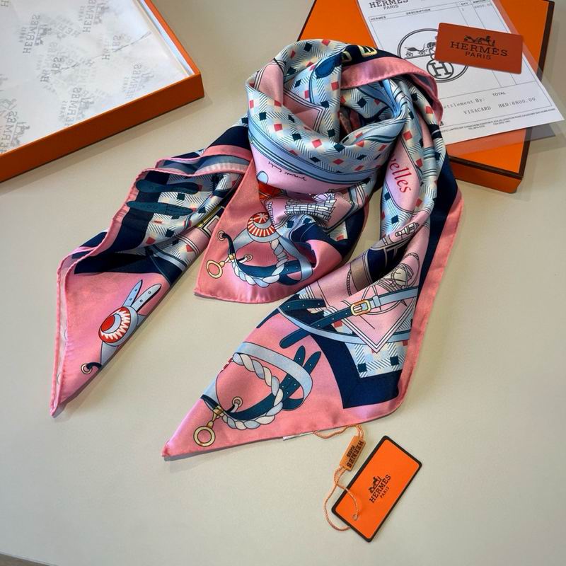 Hermes Silk Scarf 90X90cm E01 (61)