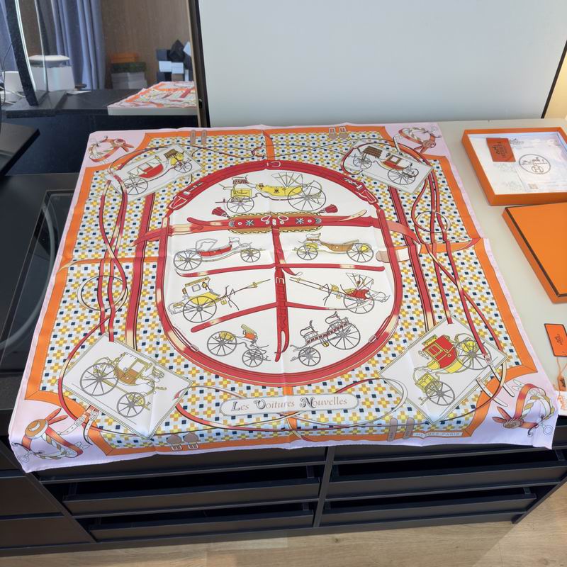 Hermes Silk Scarf 90X90cm E01 (64)