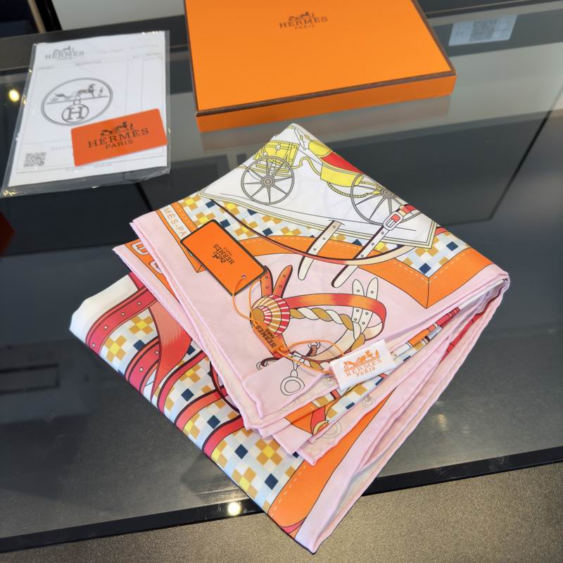 Hermes Silk Scarf 90X90cm E01 (67)