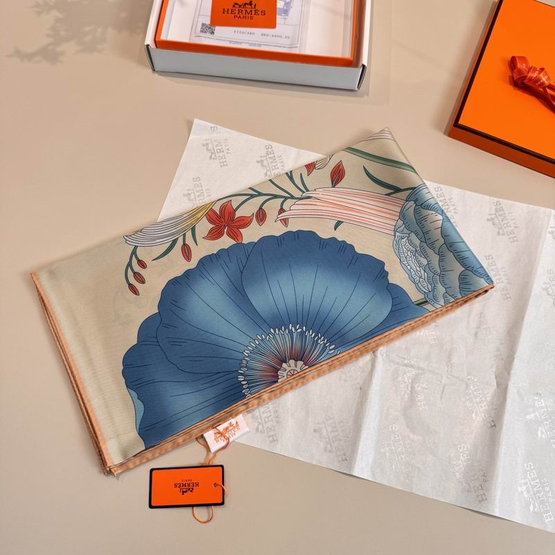 Hermes Silk Scarf 90X90cm E01 (7)