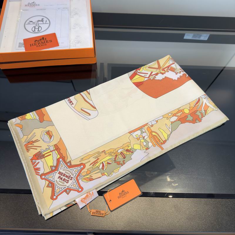 Hermes Silk Scarf 90X90cm E02 (15)