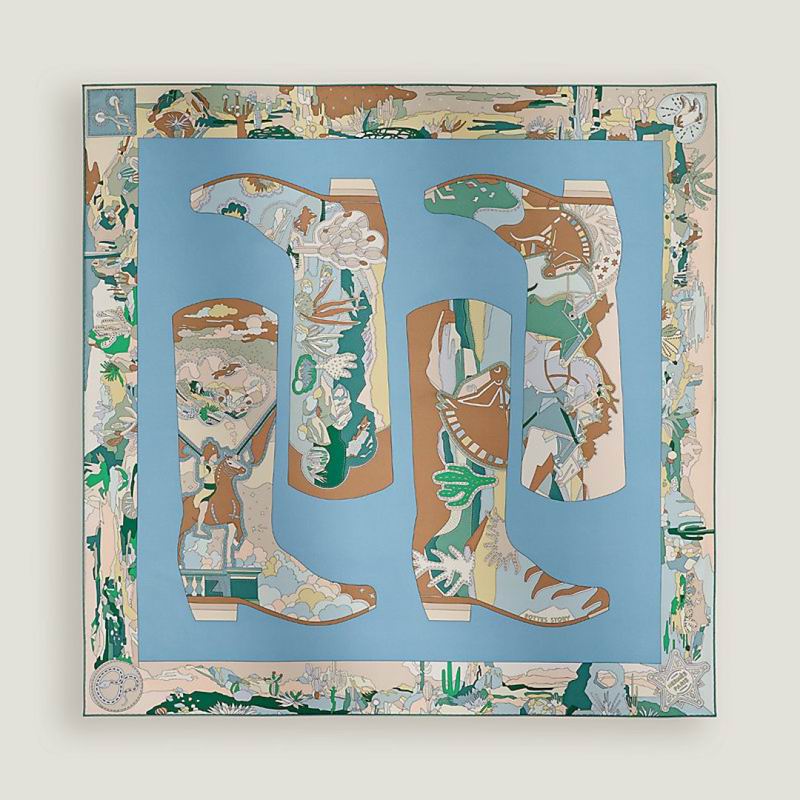 Hermes Silk Scarf 90X90cm E02 (27)