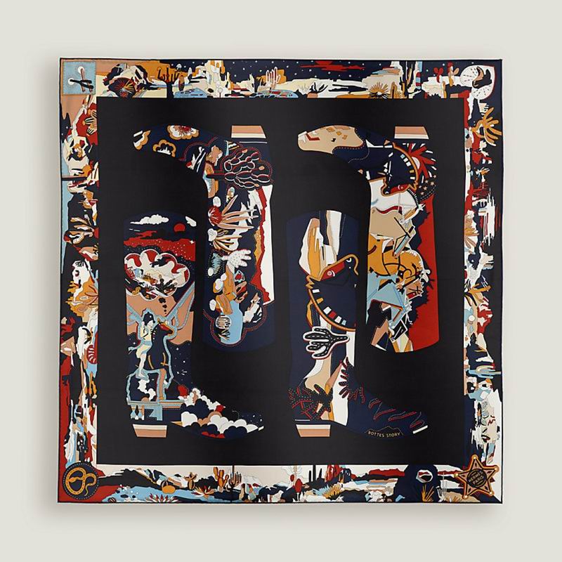 Hermes Silk Scarf 90X90cm E02 (36)