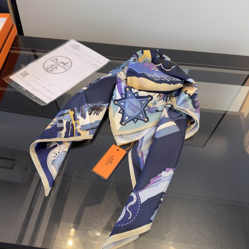 Hermes Silk Scarf 90X90cm E02 (40)