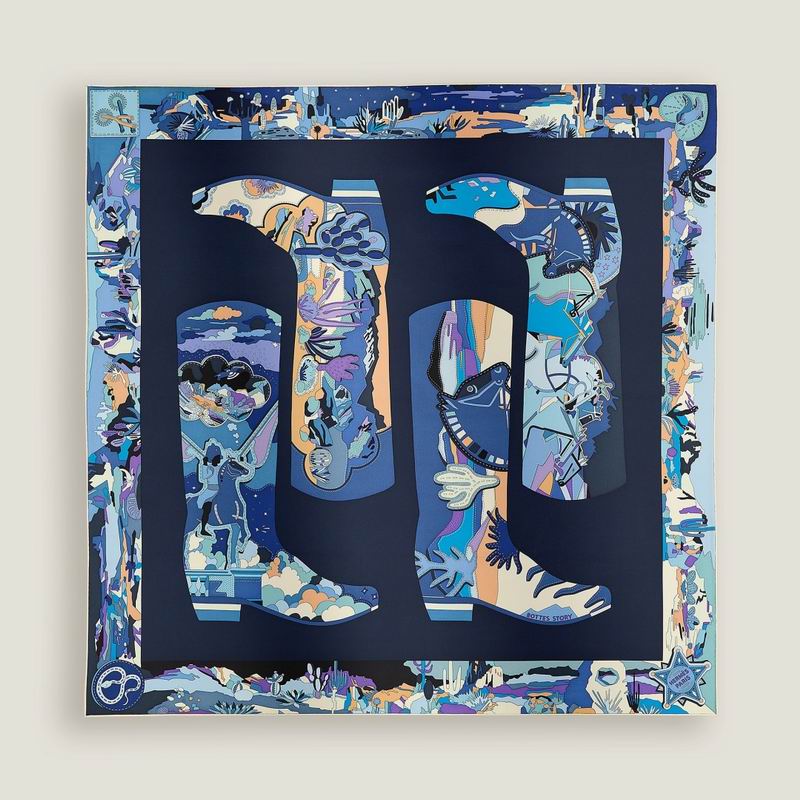 Hermes Silk Scarf 90X90cm E02 (45)