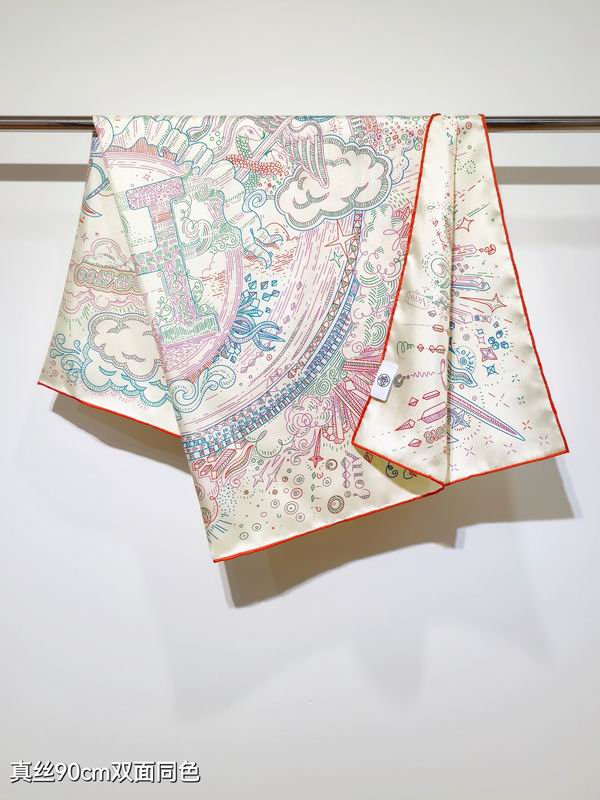 Hermes Silk Scarf 90X90cm E17 (3)