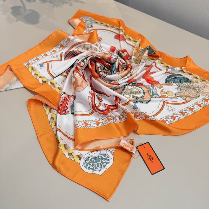 Hermes silk scarf 90X90cm E04 (1)