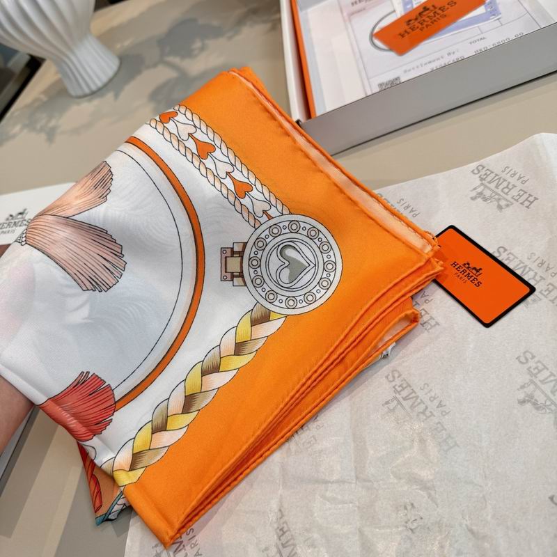 Hermes silk scarf 90X90cm E04 (2)