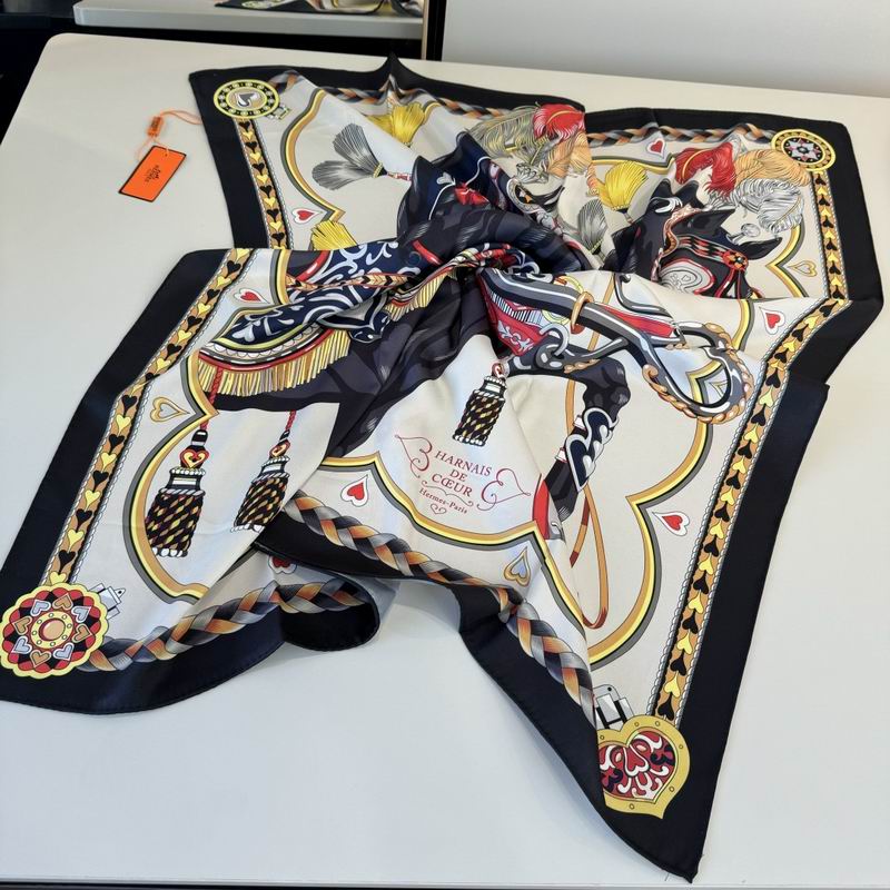 Hermes silk scarf 90X90cm E04 (30)