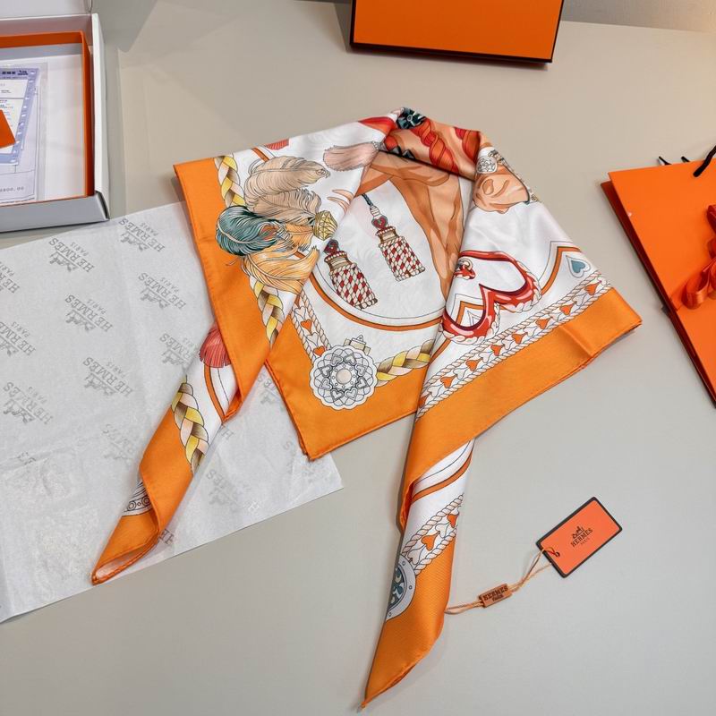 Hermes silk scarf 90X90cm E04 (4)
