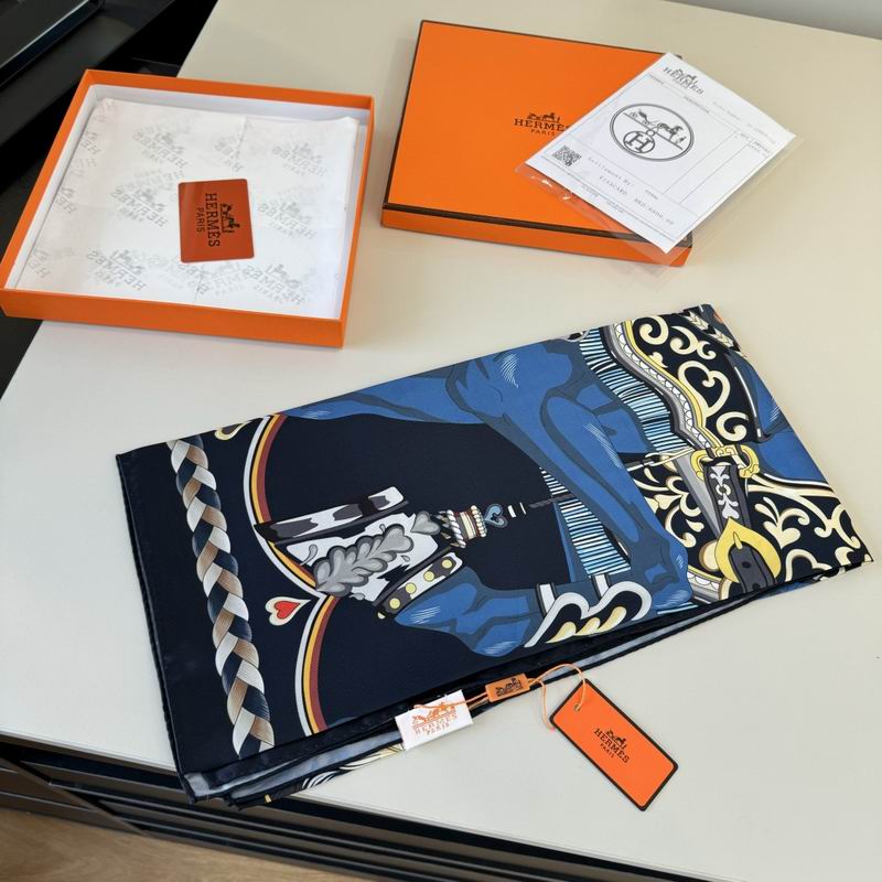 Hermes silk scarf 90X90cm E04 (42)