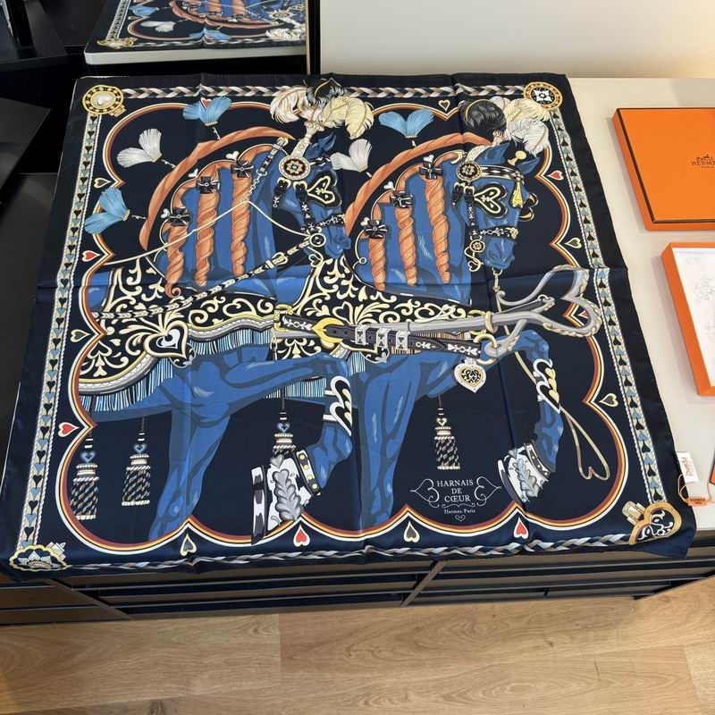 Hermes silk scarf 90X90cm E04 (44)