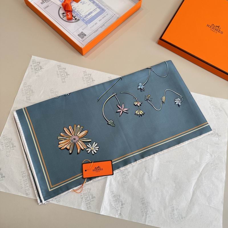 Hermes silk scarf 90X90cm E05 (15)