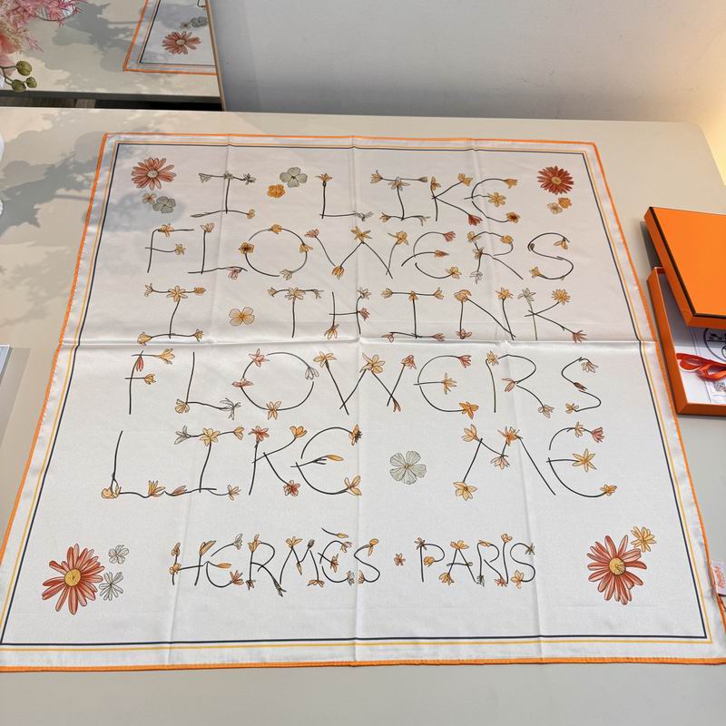 Hermes silk scarf 90X90cm E05 (26)