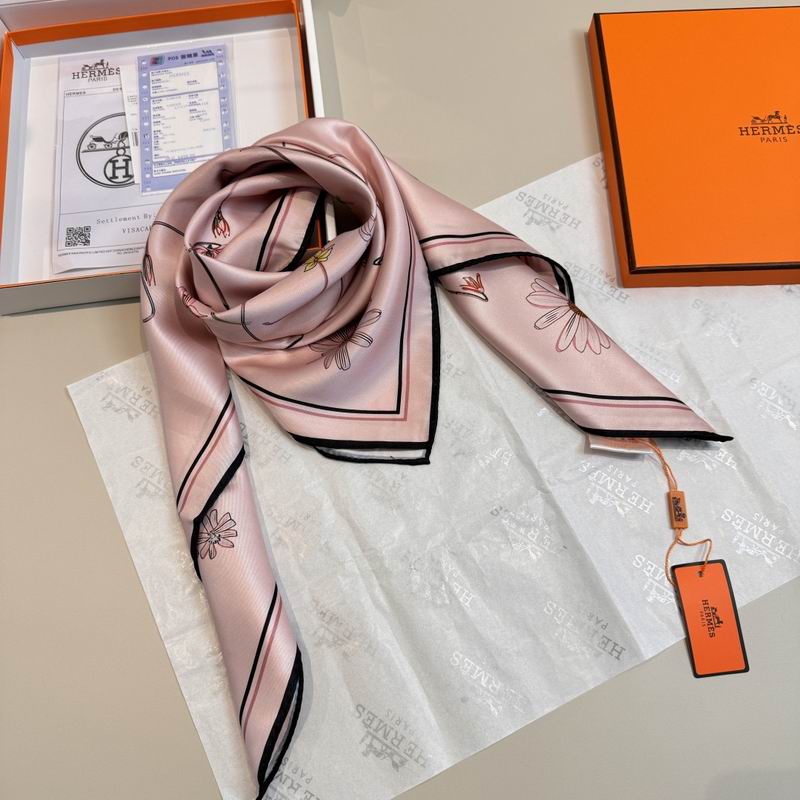 Hermes silk scarf 90X90cm E05 (30)