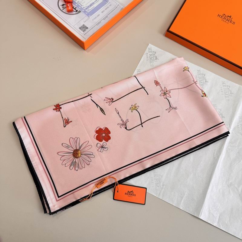 Hermes silk scarf 90X90cm E05 (33)