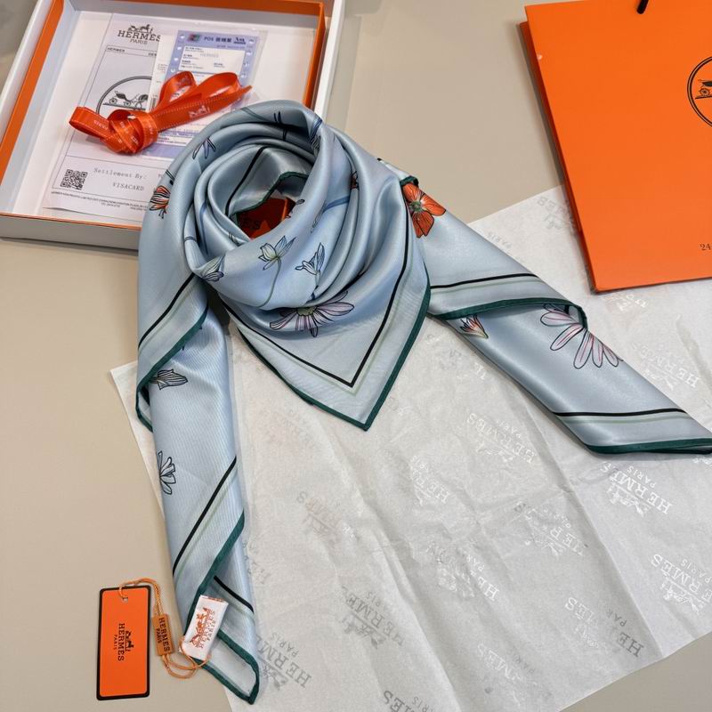 Hermes silk scarf 90X90cm E05 (48)