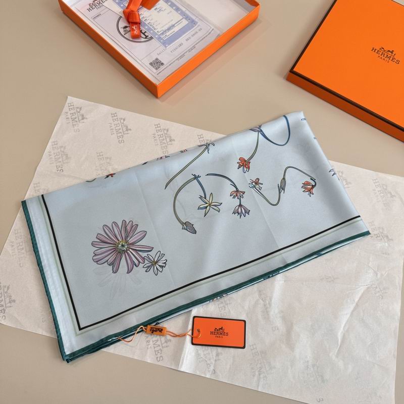 Hermes silk scarf 90X90cm E05 (51)