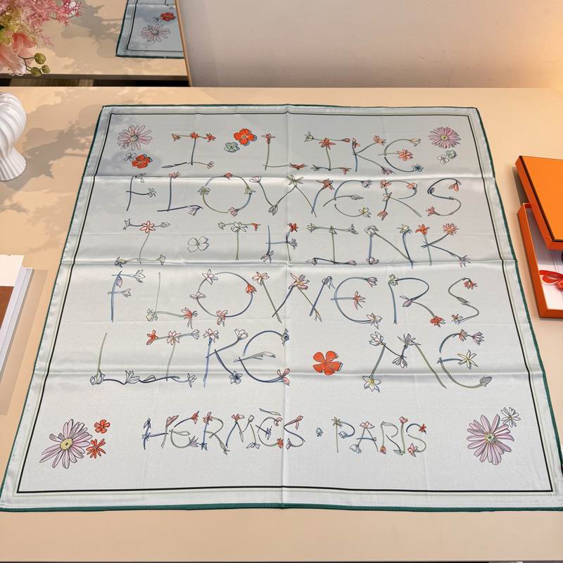 Hermes silk scarf 90X90cm E05 (53)
