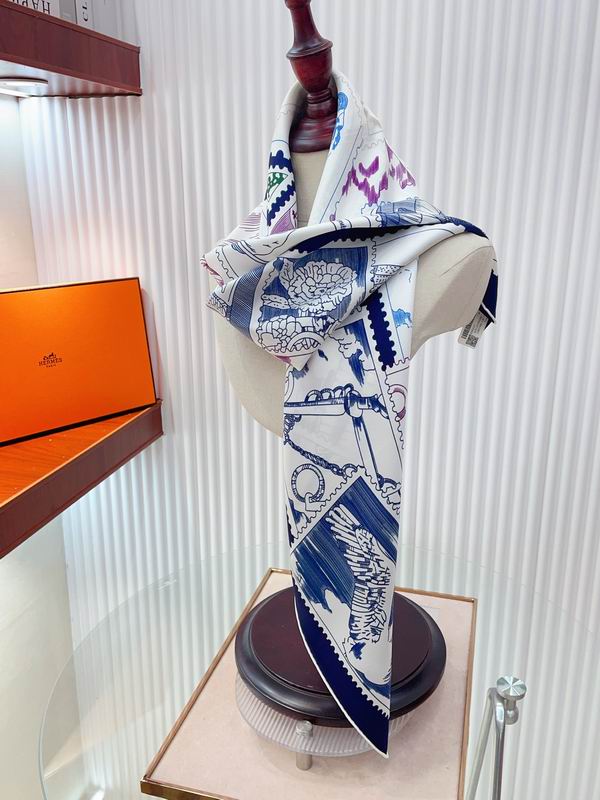 Hermes silk scarf 90X90cm E18 (2)