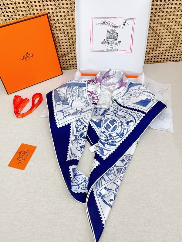 Hermes silk scarf 90X90cm E18 (4)