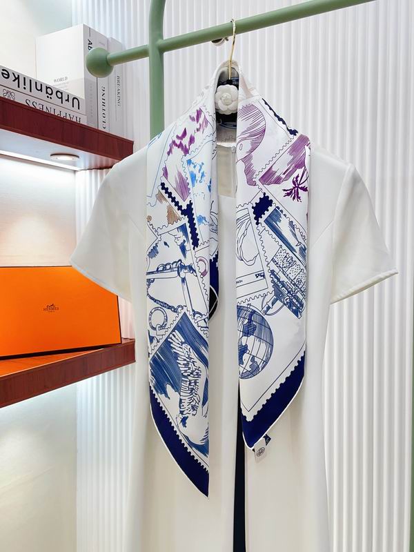 Hermes silk scarf 90X90cm E18 (8)