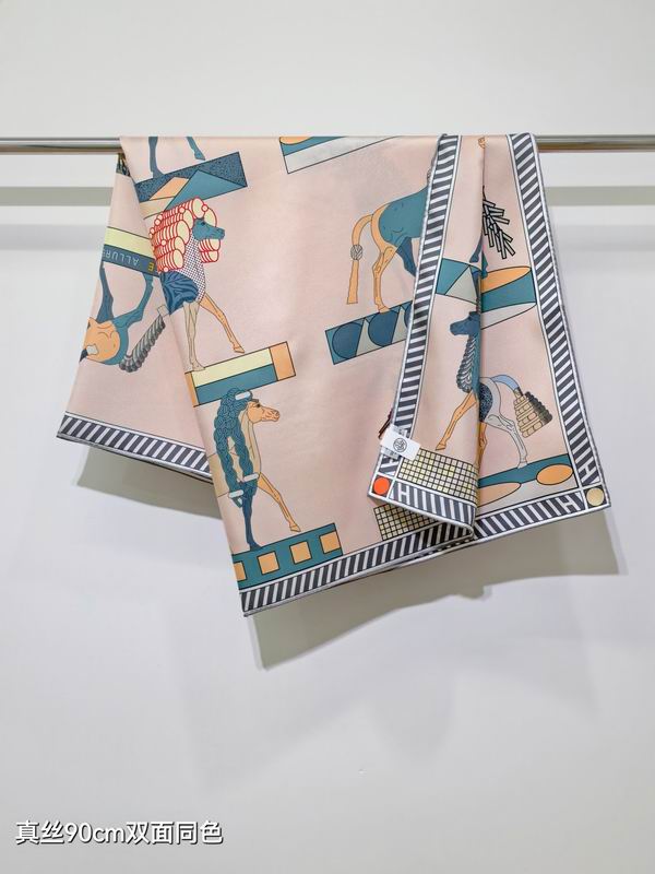 Hermes silk scarf 90X90cm E36 (13)