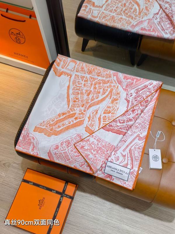 Hermes silk scarf hm (104)