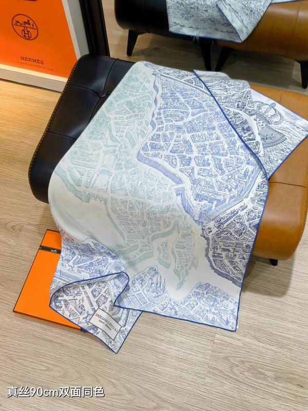 Hermes silk scarf hm (106)