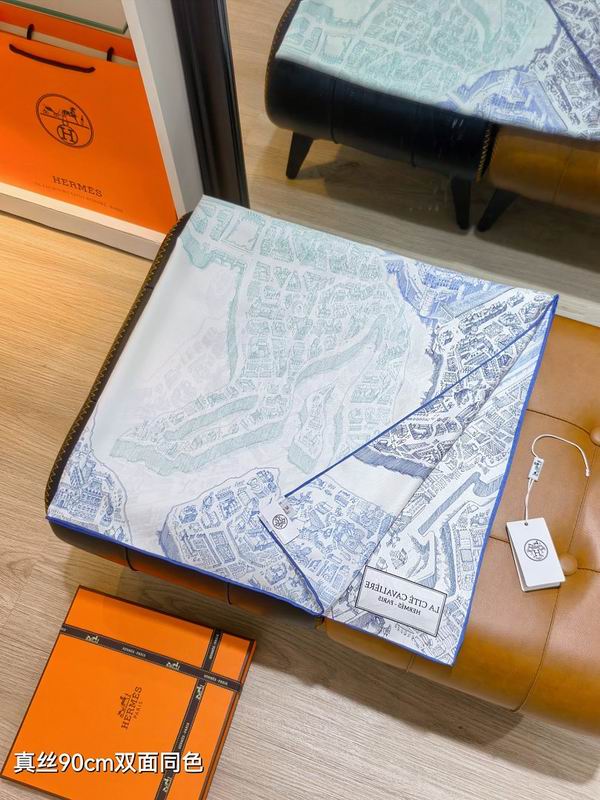 Hermes silk scarf hm (107)