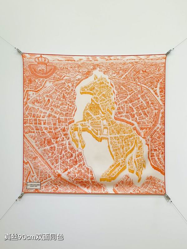 Hermes silk scarf hm (108)