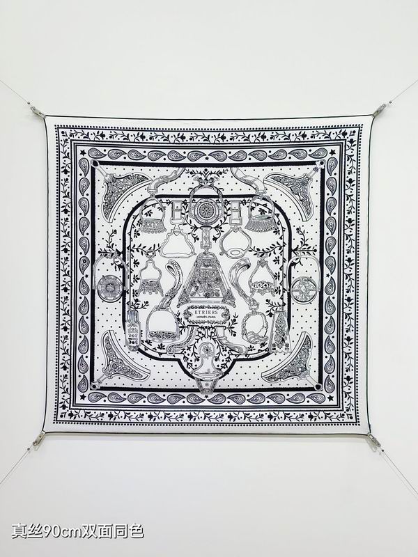 Hermes silk scarf hm (114)