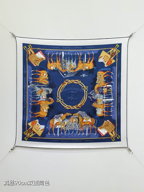Hermes silk scarf hm (133)