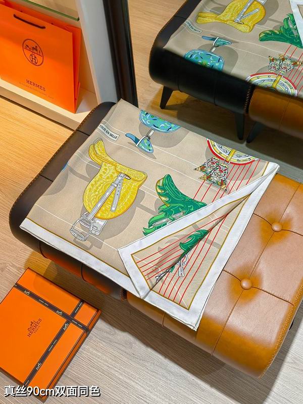 Hermes silk scarf hm (145)