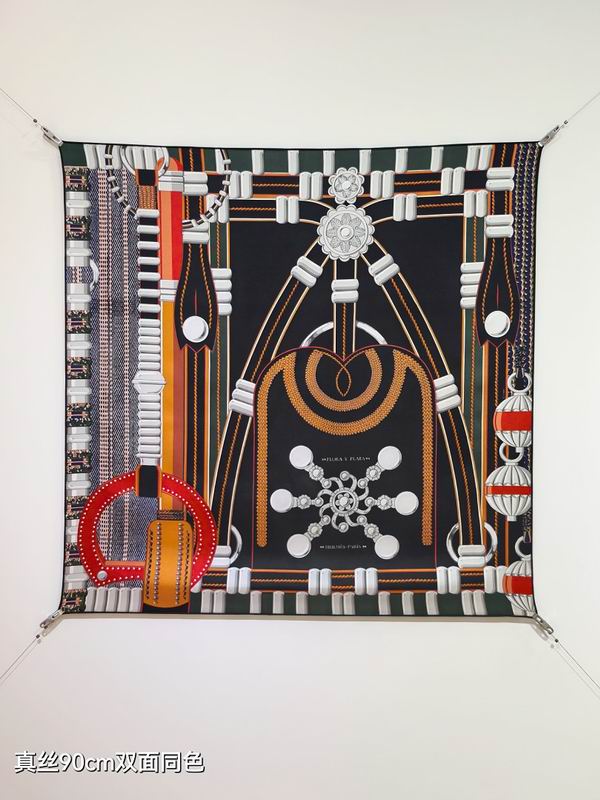 Hermes silk scarf hm (150)