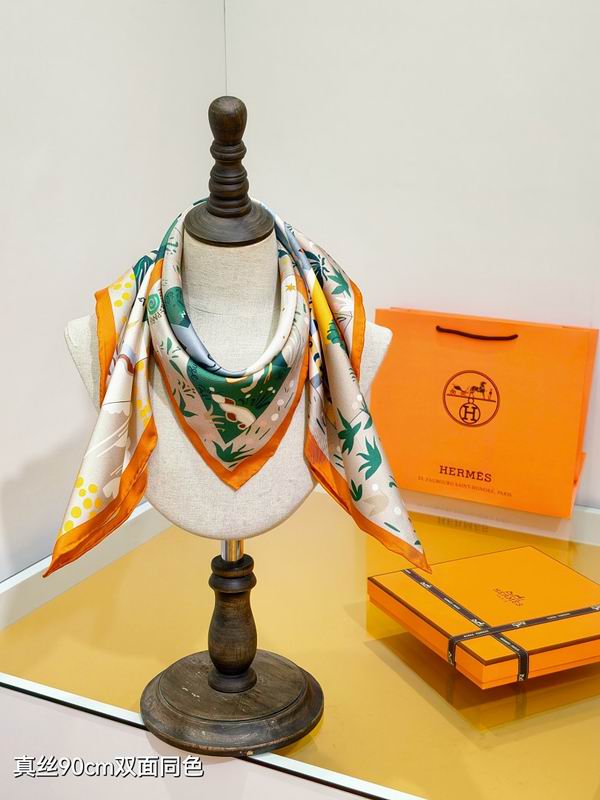 Hermes silk scarf hm (171)